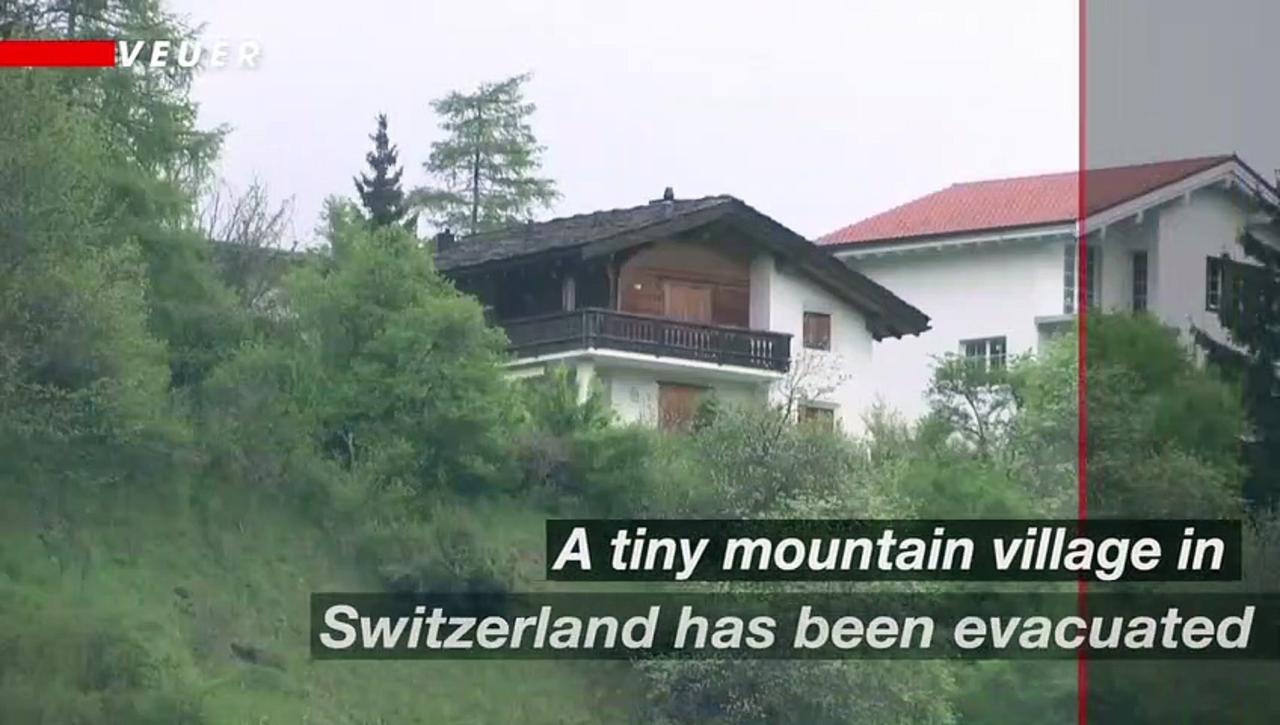 Rockslide Threat Forces Evacuation of Swiss Mountainside Town