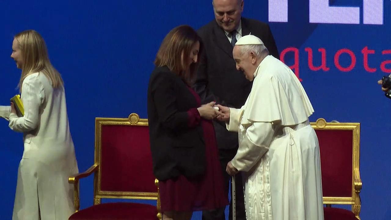 Pope Francis warns of Italy's low birthrate and 'demographic winter'