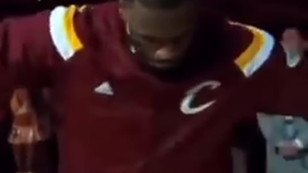 Lebron James does a satanic ritual before a game. VERY OBVIOUS TO THOSE WHO CAN SEE.