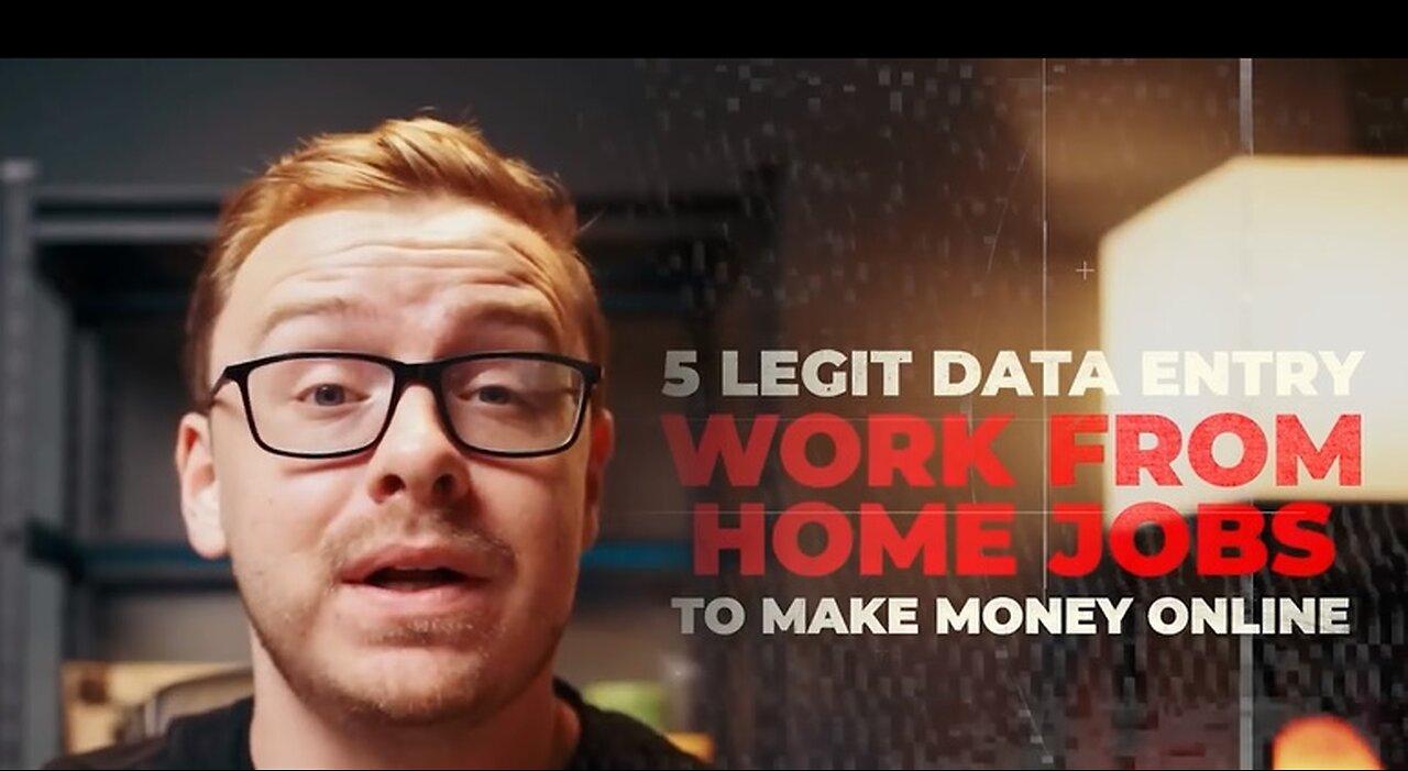 5 Legit Data Entry Work From Home (Make Money Online In 2023)
