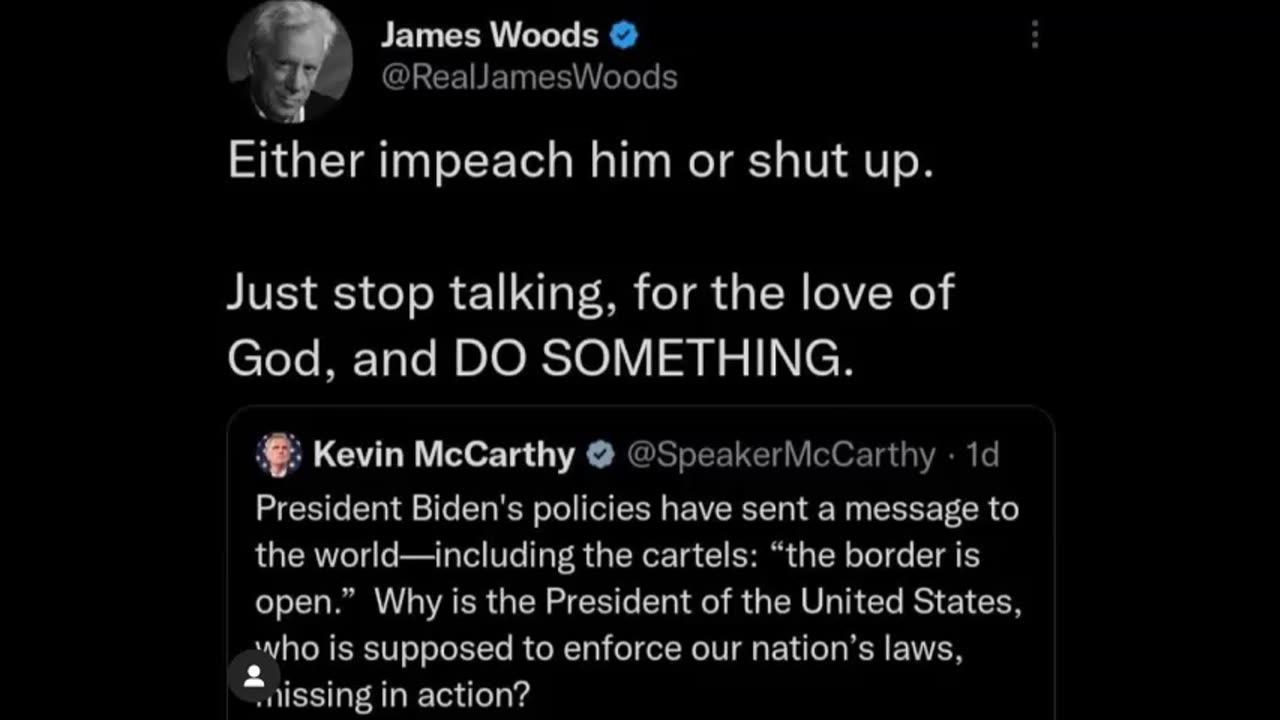 James Woods - Impeach or shut up