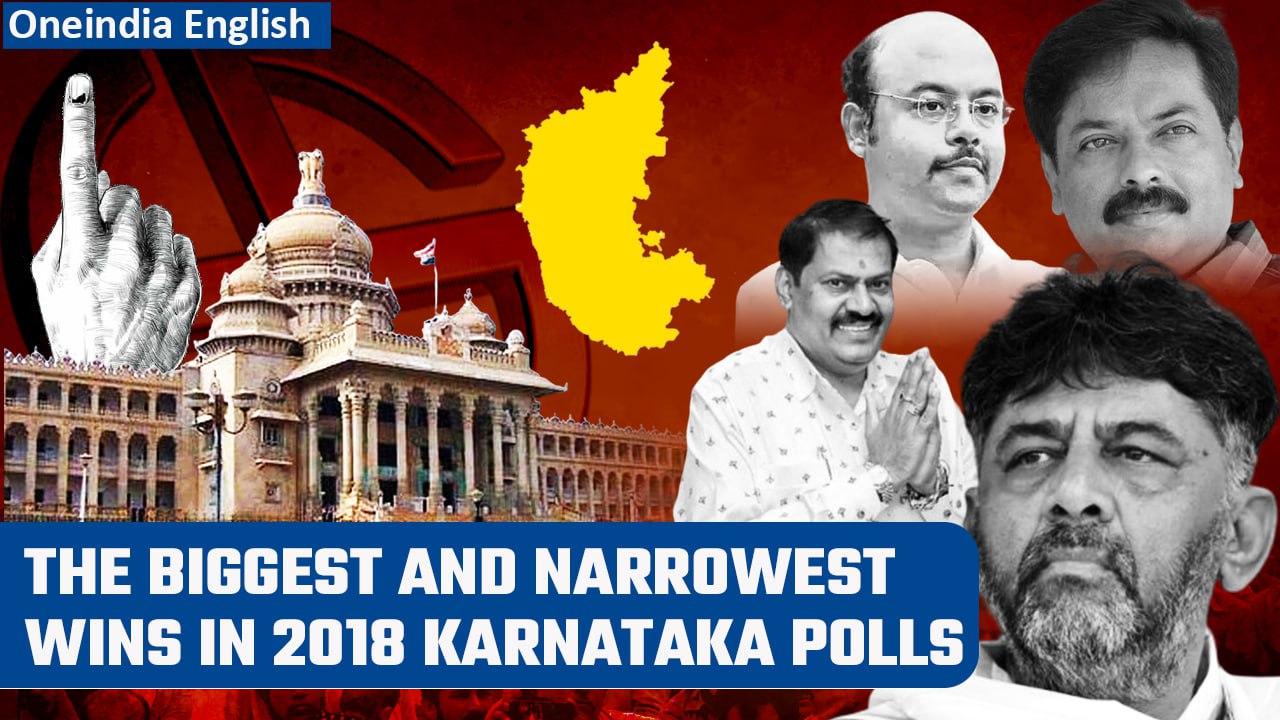 Karnataka polls: Victories with the largest and the narrowest margins in 2018 | Oneindia News