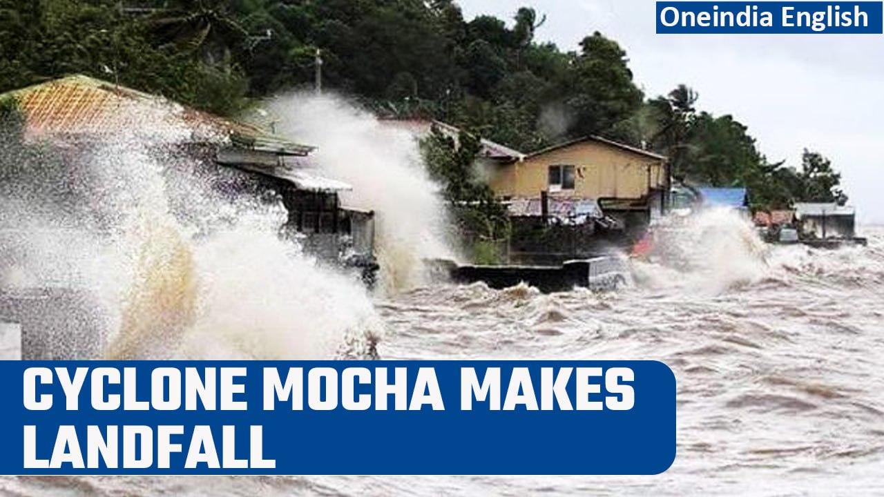Cyclone Mocha makes landfall, strong winds and rain lash Bangladesh, Myanmar| Oneindia News