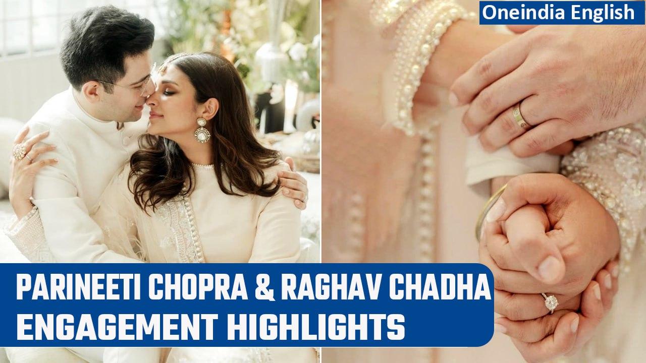 Parineeti Chopra & Raghav Chadha Engagement: The News Couple Shares First Pictures | Oneindia News