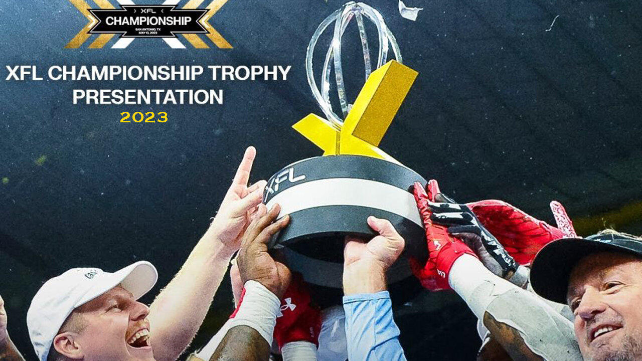 XFL 2023 Championship Game Trophy Presentation