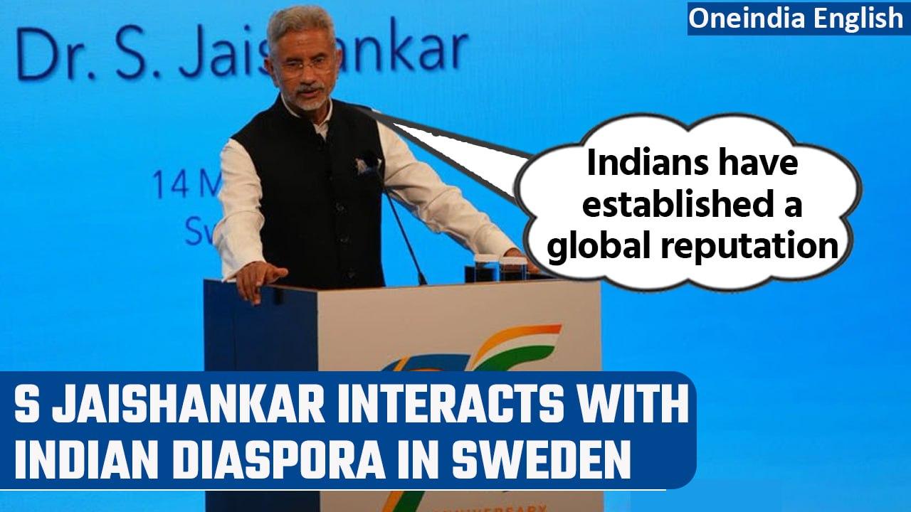 Jaishankar is on a three-day visit to Sweden, interacts with Indian diaspora there | Oneindia News