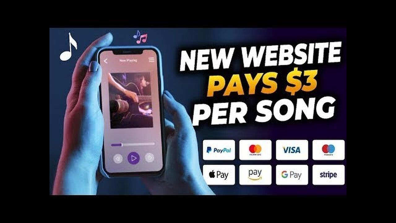 Get Paid 3 Per Song You Play! (Get Paid To One News Page VIDEO