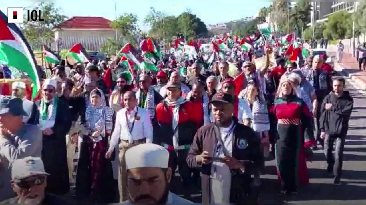 Watch: Palestinian supporters marched to parliament to commemorate Nakba Day