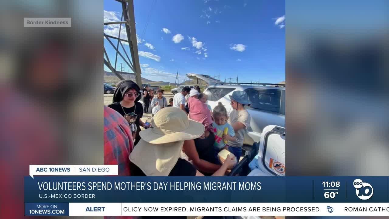 Volunteers spend Mother's Day helping migrant moms