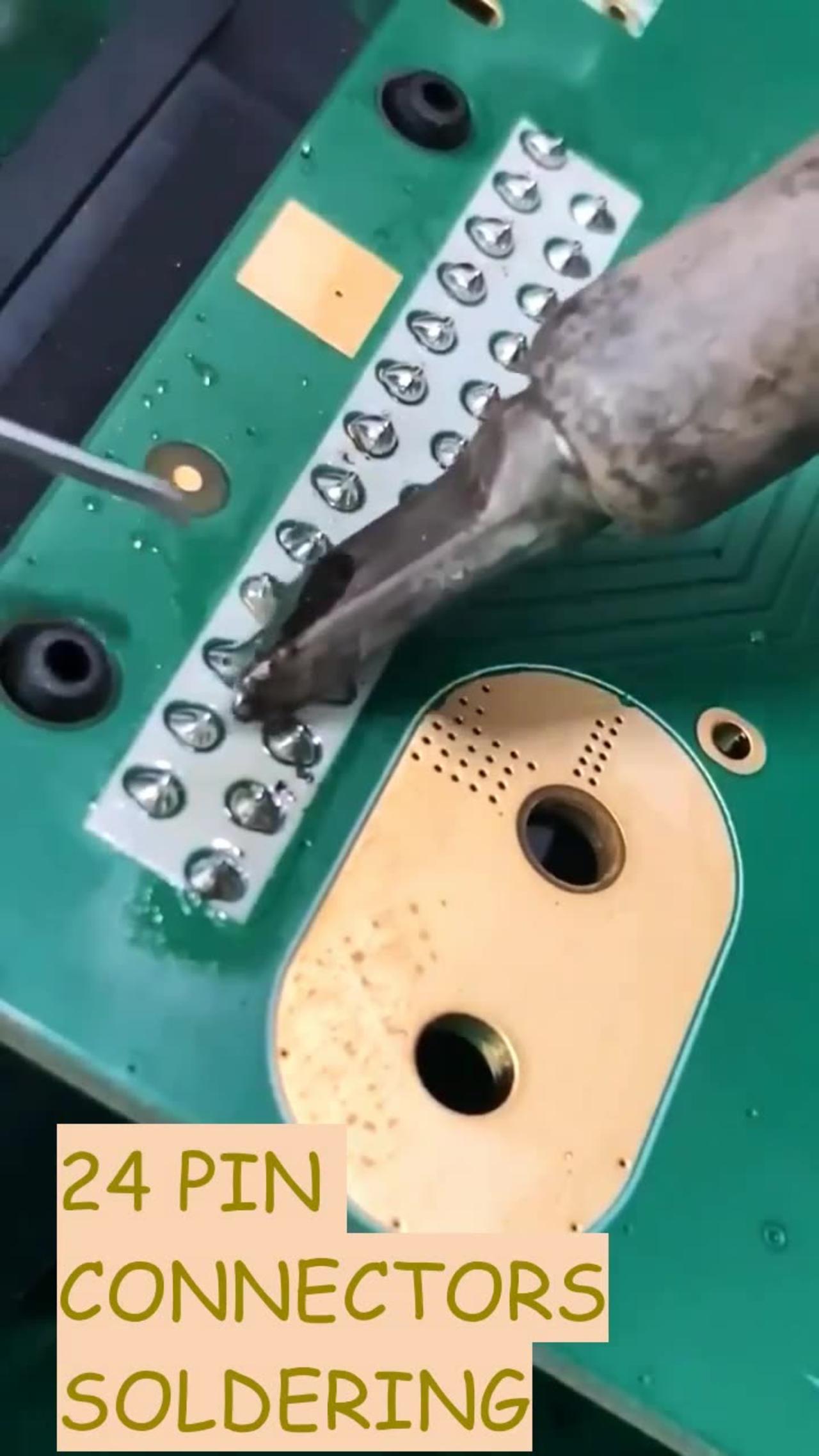 24 PIN CONNECTOR SOLDERING One News Page VIDEO
