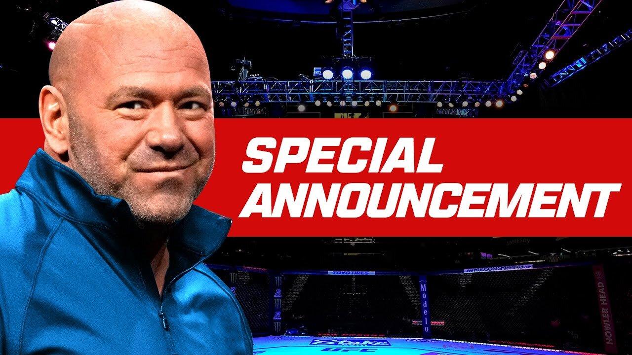 Special Announcement From Ufc President Dana One News Page Video 