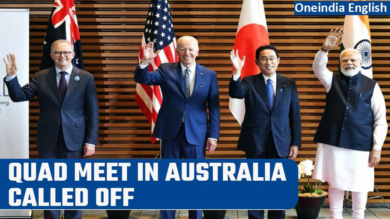 Australia cancels QUAD meeting in Sydney after Biden postpones Australia visit | Oneindia News