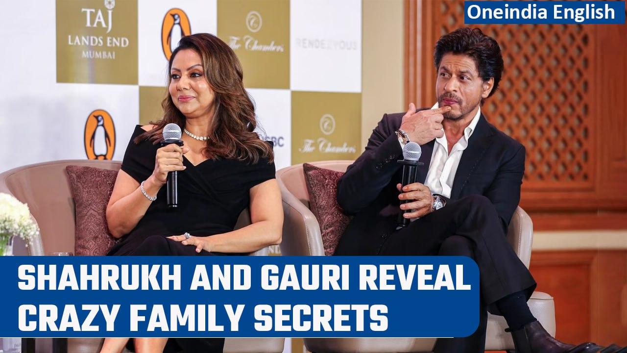 Shahrukh and Gauri Khan's fun banter during the launch of her debut book