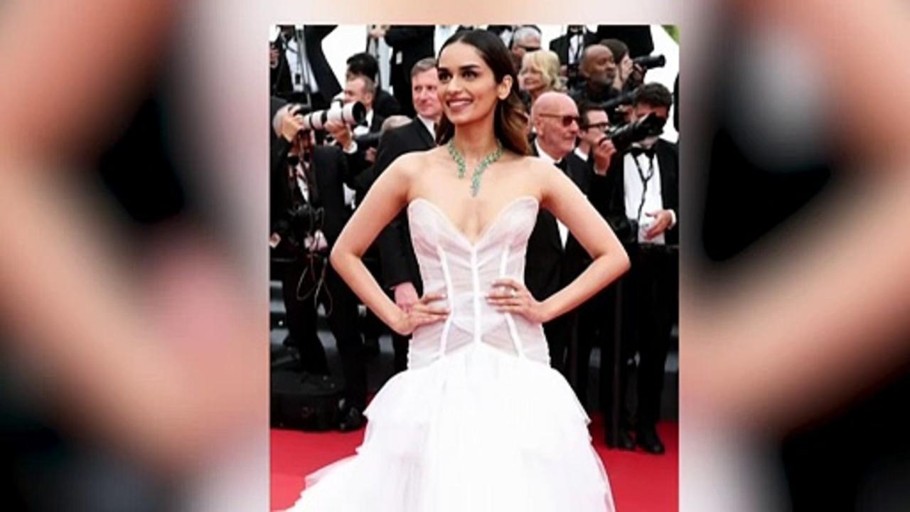 Manushi Chhillar makes her Cannes red carpet debut