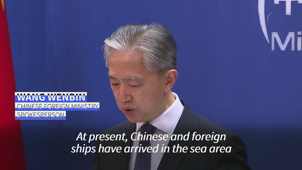 Chinese FM says search and rescue operation underway after fishing vessel capsizes in Indian Ocean