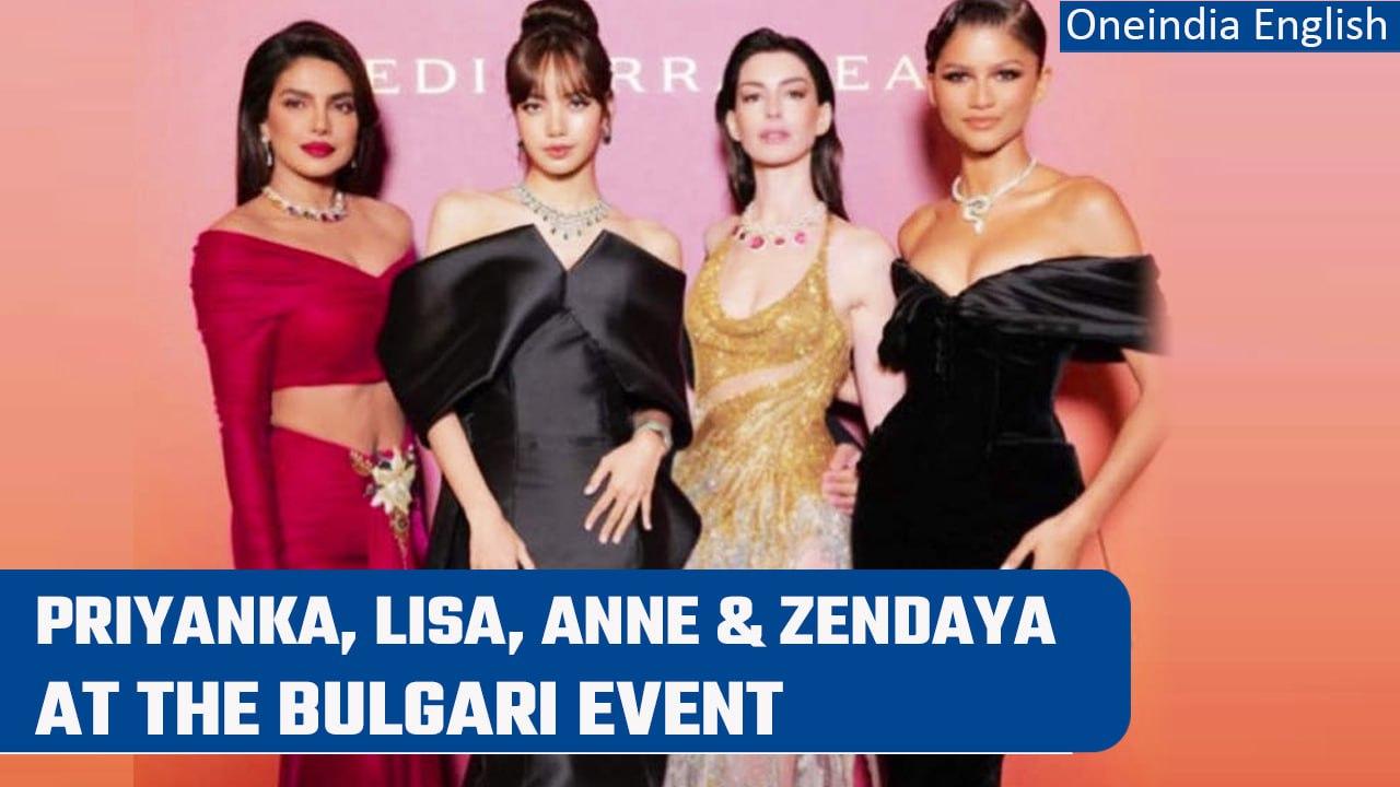 Priyanka Chopra, Anne Hathaway, Zendaya & BLACKPINK's Lisa at Bulgari's event | Oneindia News