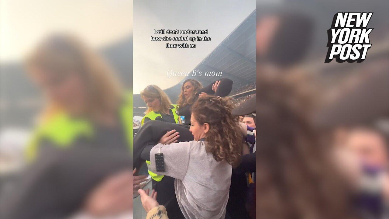 Medics rescue Beyonce's mom, Tina Knowles, from rowdy fan section at concert
