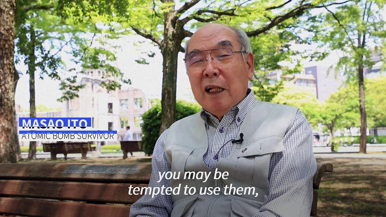 Hiroshima atomic bomb survivor warns against nuclear arms
