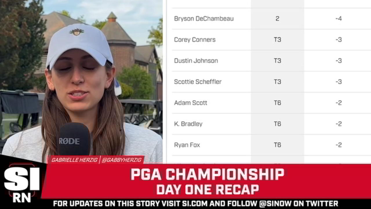 Day One of PGA Championship Filled With Action Before Darkness Suspends Play