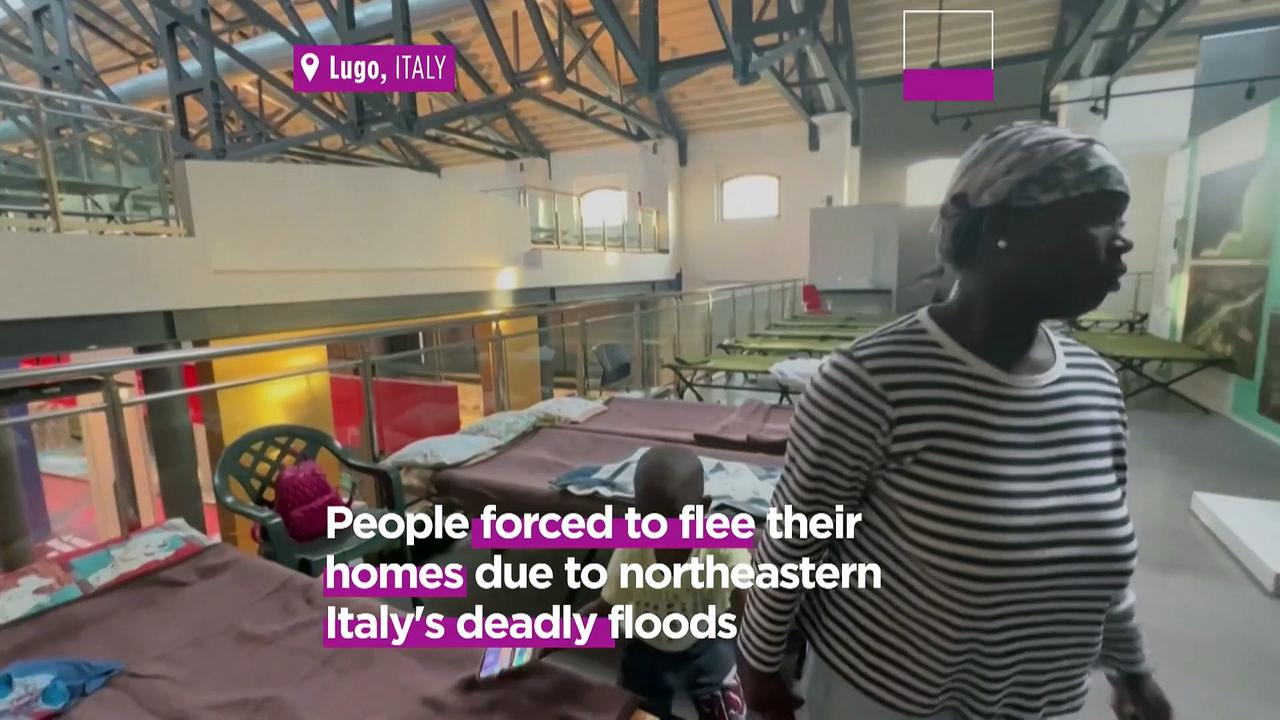 Victims of the Italian floods find shelter among paintings and sculptures