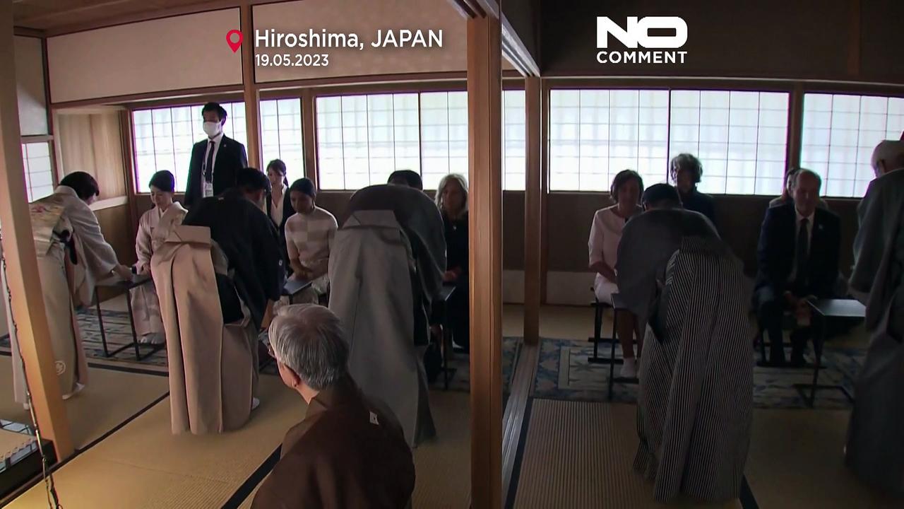 Watch: Spouses of G7 leaders enjoy tea ceremony in Hiroshima