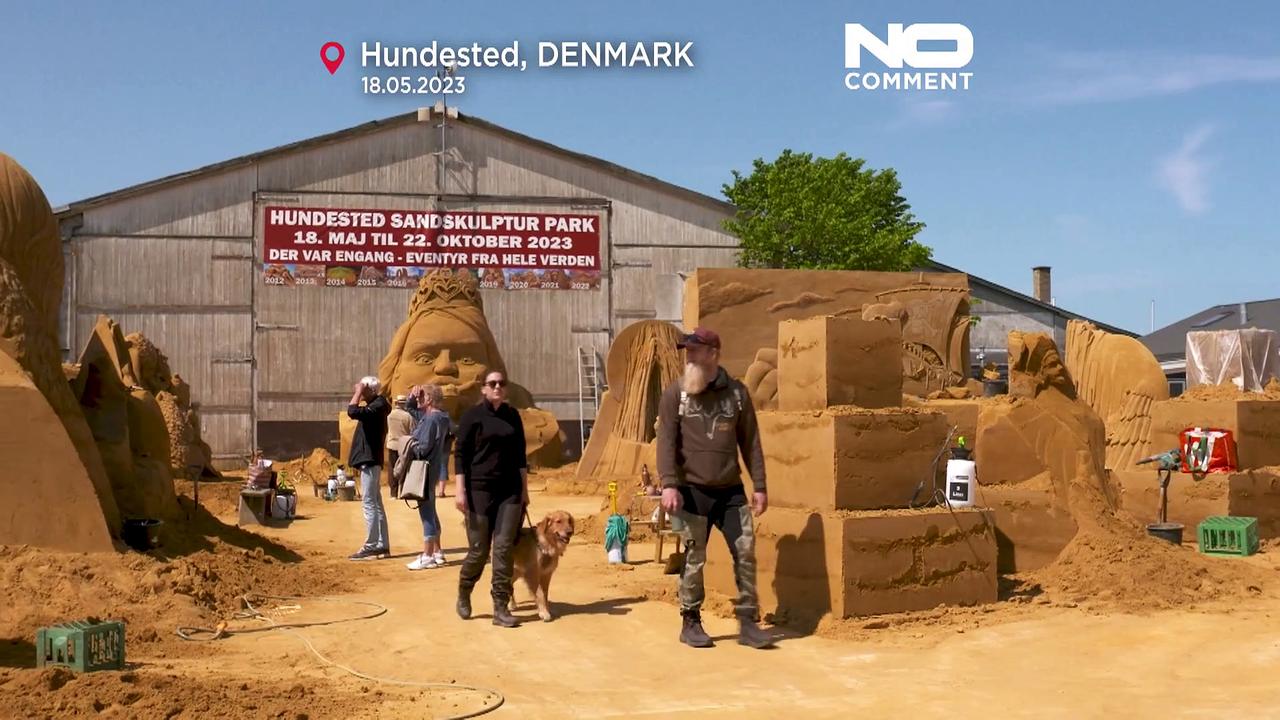 Watch: Denmark sand sculptures