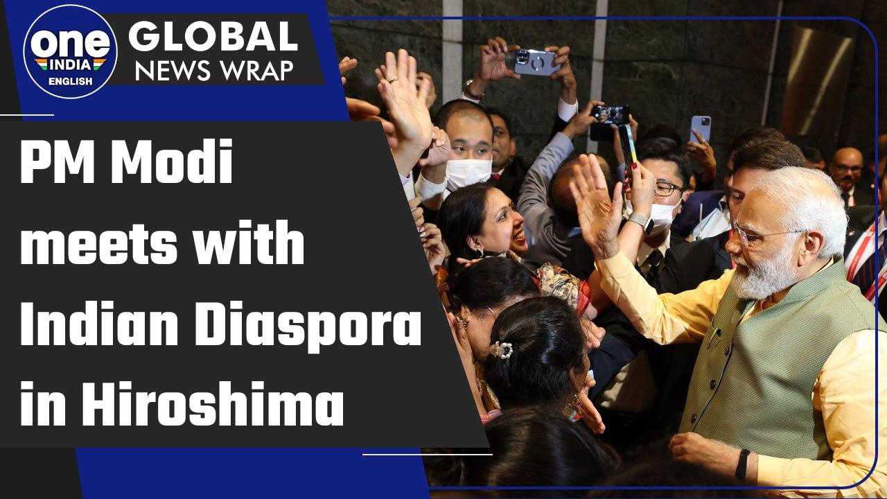 Prime Minister Narendra Modi meets Indian diaspora in Hiroshima, arrives for G7 | Oneindia News