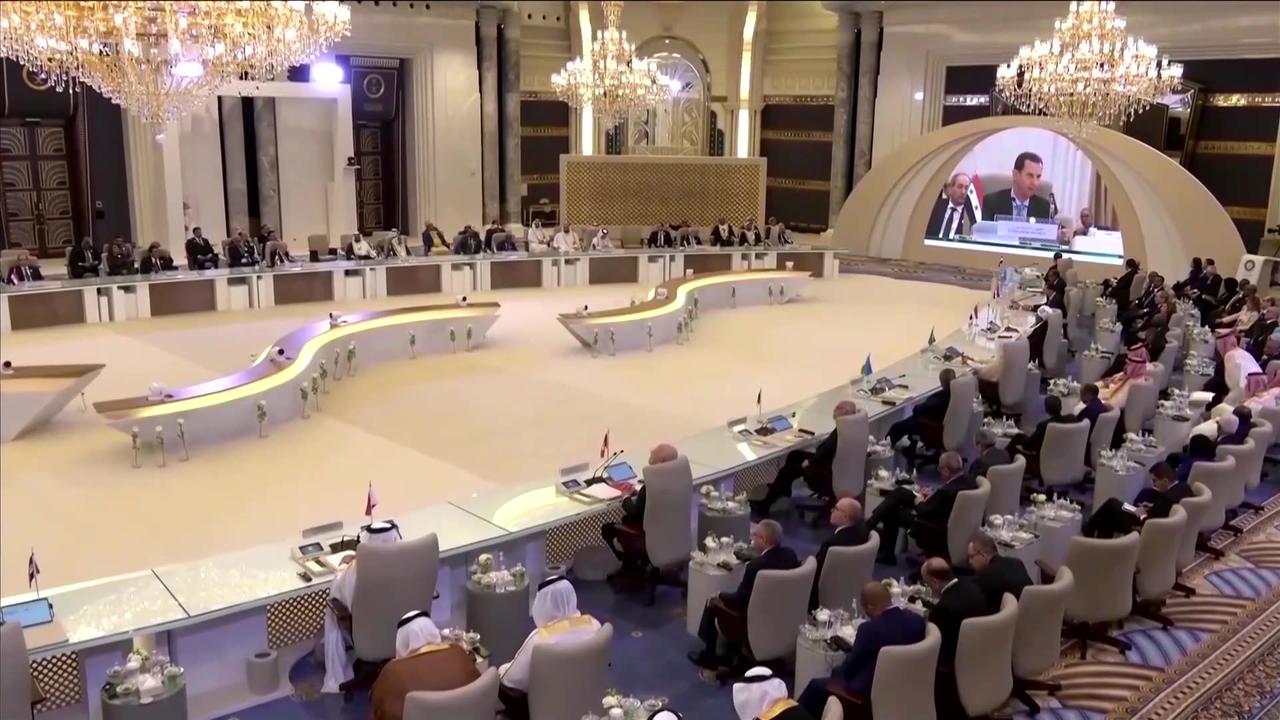 Assad embraced at Arab summit to U.S. dismay