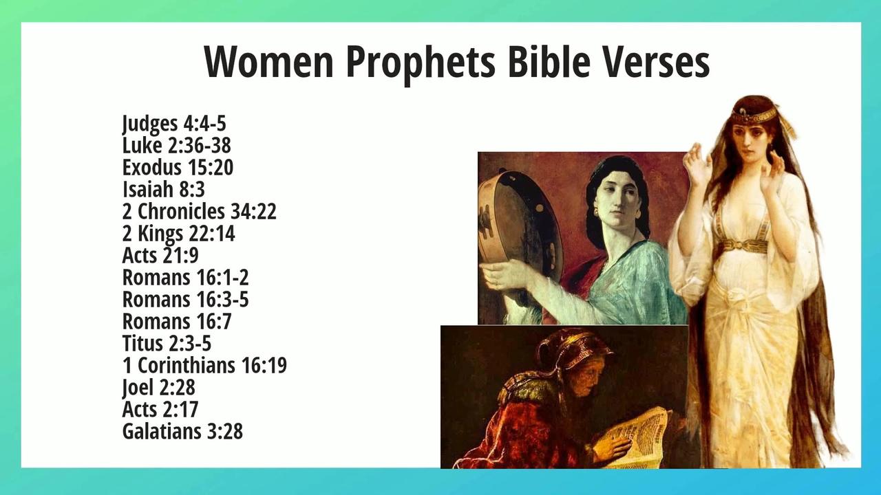 Women Prophets in the Bible One News Page VIDEO