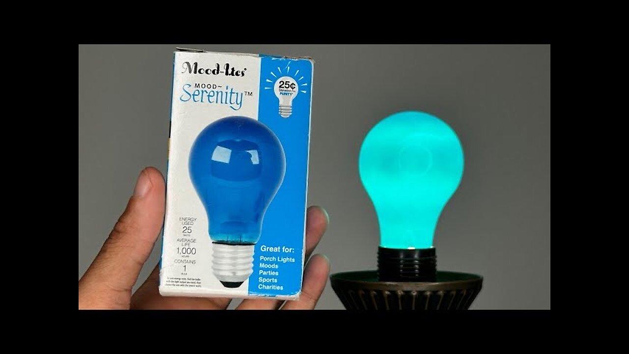 Mood-lites  25-Watt Decorative Blue Incandescent Light Bulb