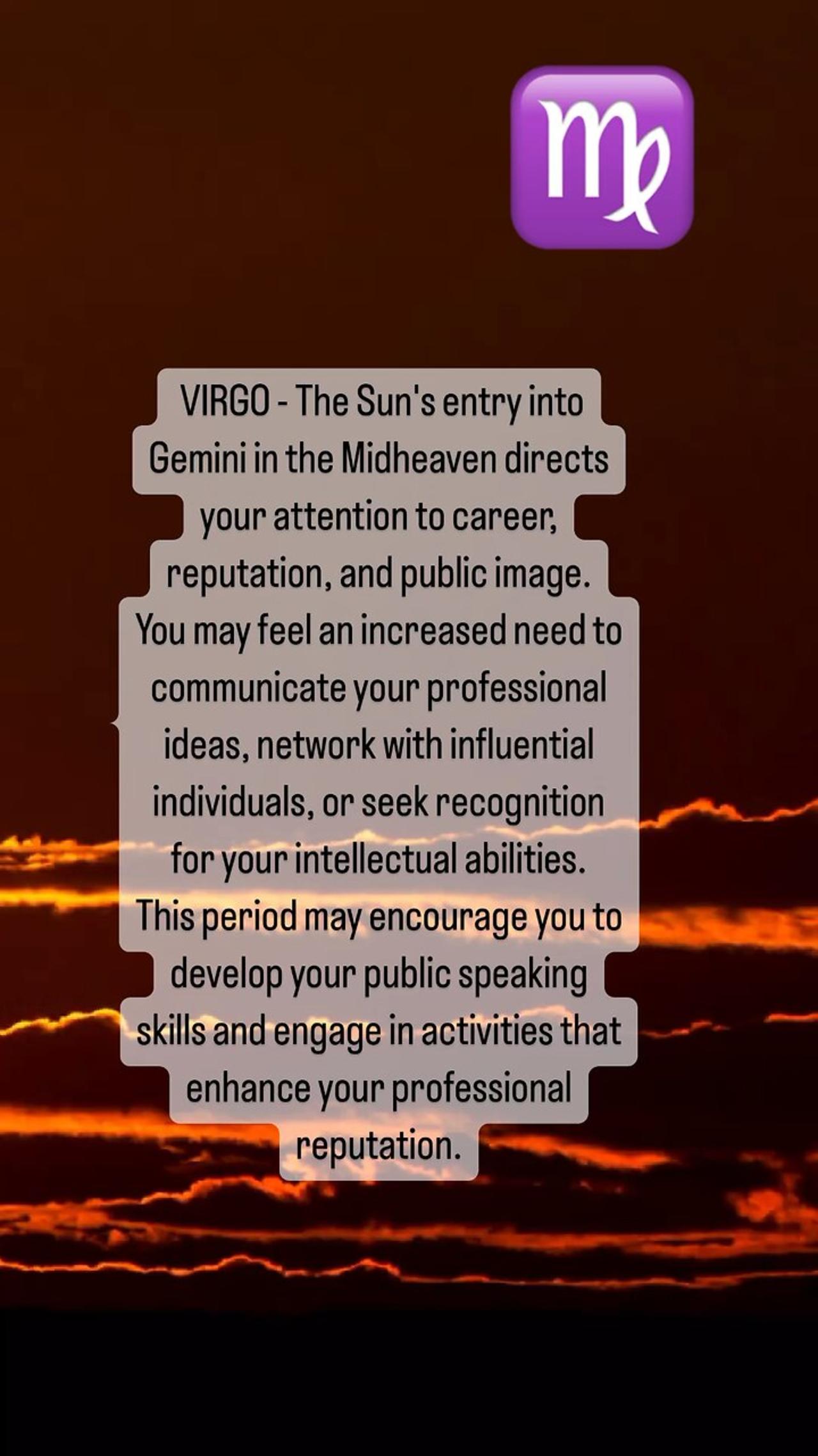 VIRGO♍️ -SUN IN GEMINI TRANSIT #virgo #suningemini #vitality #energy #tarotary