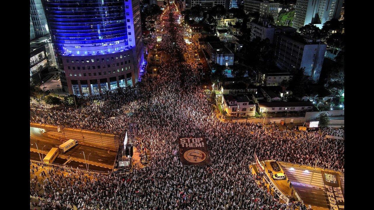Tens of thousands protest against planned Israeli judicial overhaul