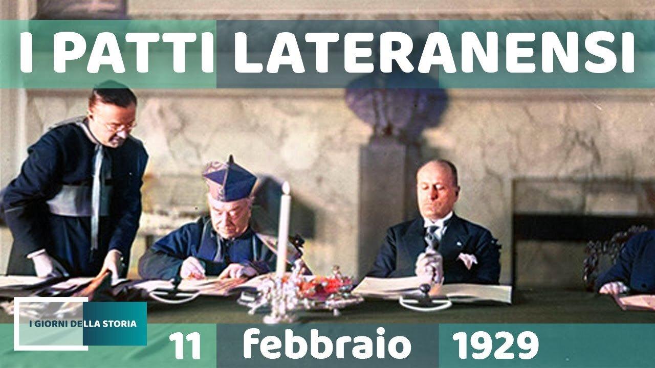 11/2/1929 I PATTI LATERANENSI tra Benito Mussolini(regno d'Italia fascista) e la Chiesa romana DOCUMENTARIO regolano ancora