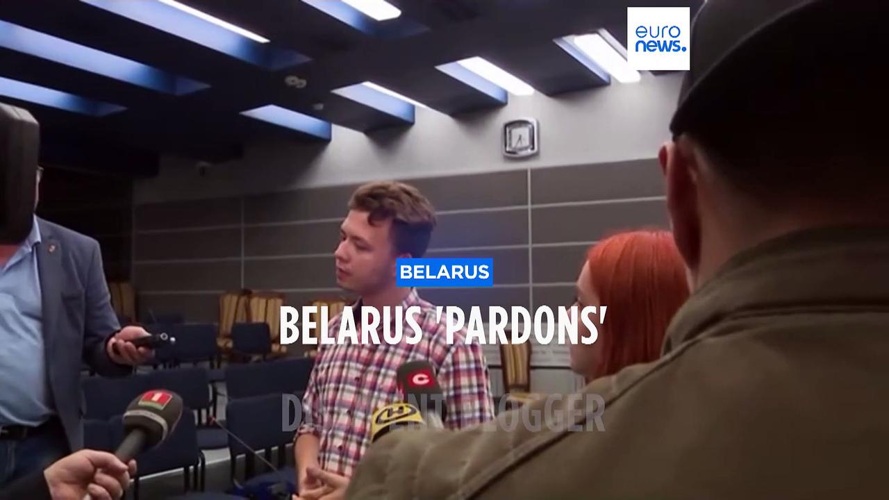 Belarus pardons disident blogger Roman Protasevich, state media says