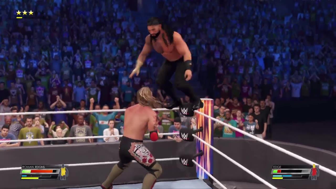 Wwe Roman Reigns vs Edge Gameplay #wwe #romanreigns #edge #wrestling