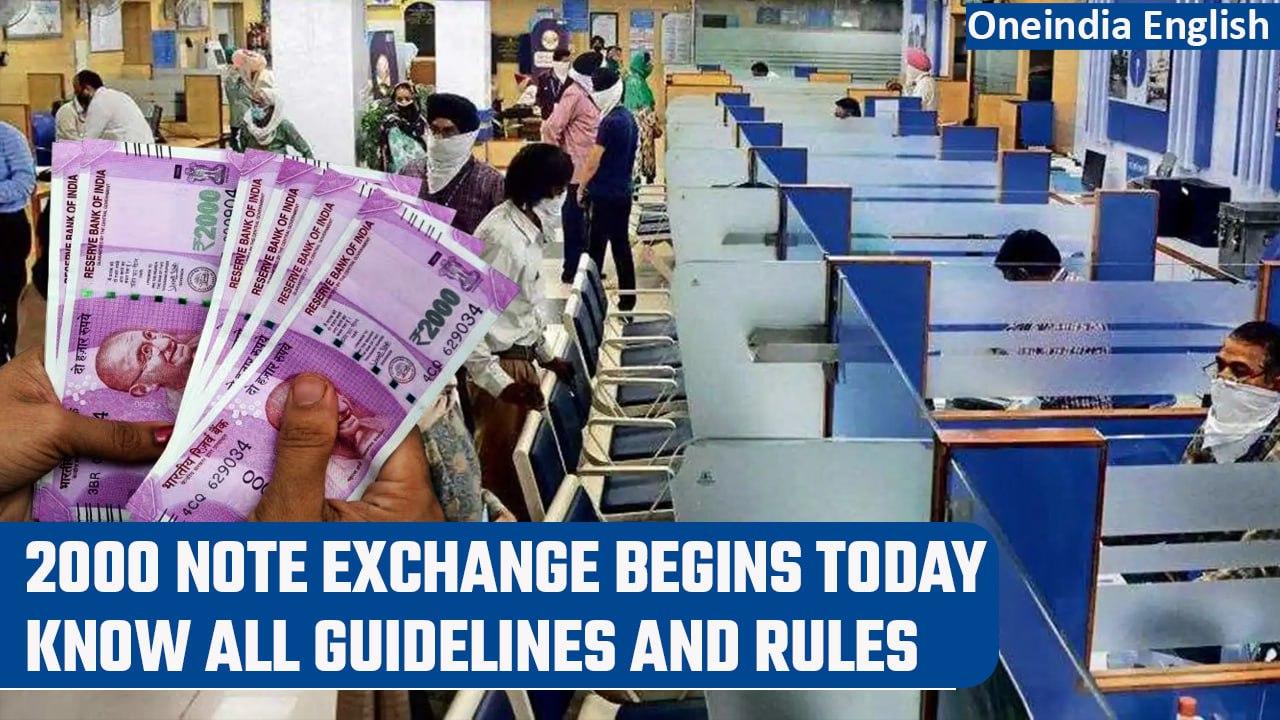 2000 rupee note exchange starts today, Know all about the rules and guidelines | Oneindia News