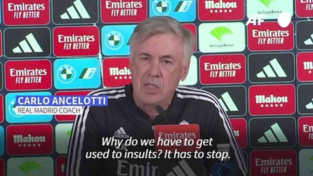 Racist abuse 'has to stop' says Real Madrid coach Ancelotti
