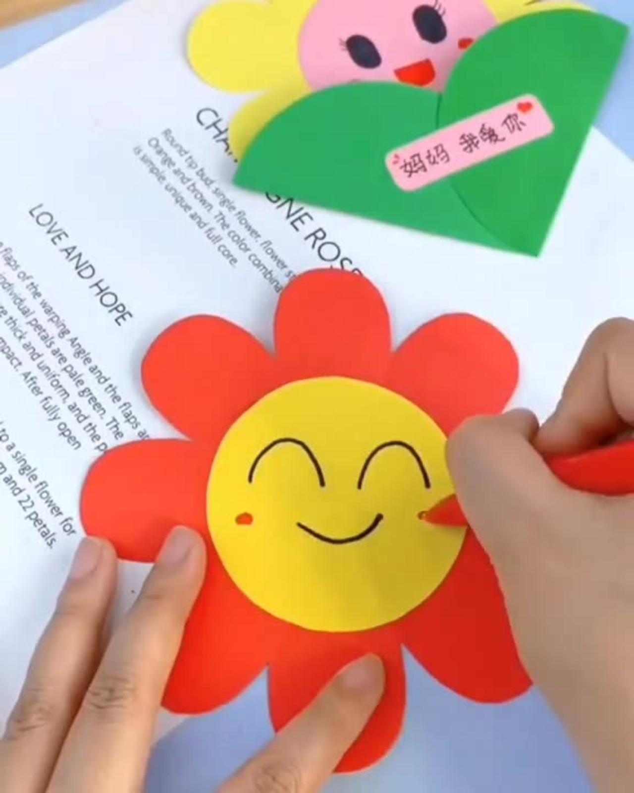 DIY Paper Cut Origami: sun