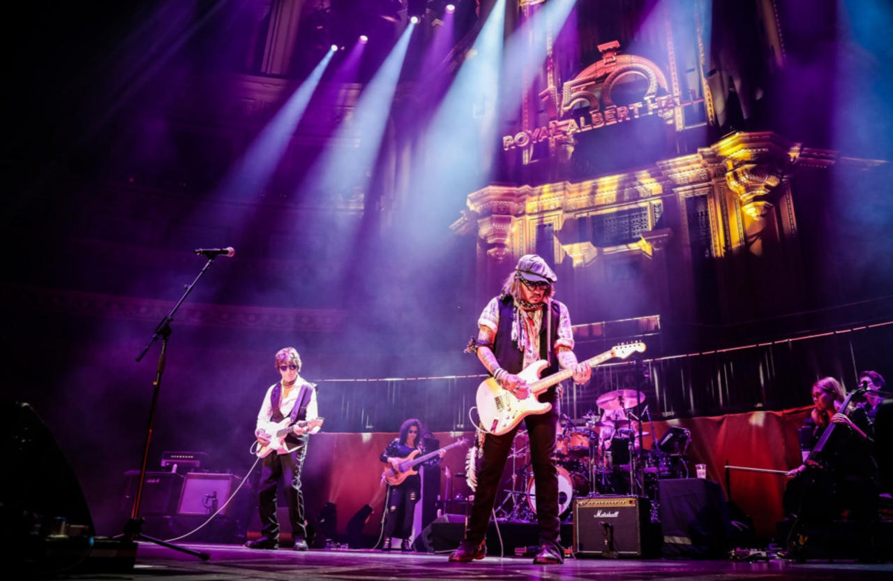 Johnny Depp wraps up Royal Albert Hall tribute gigs for Jeff Beck