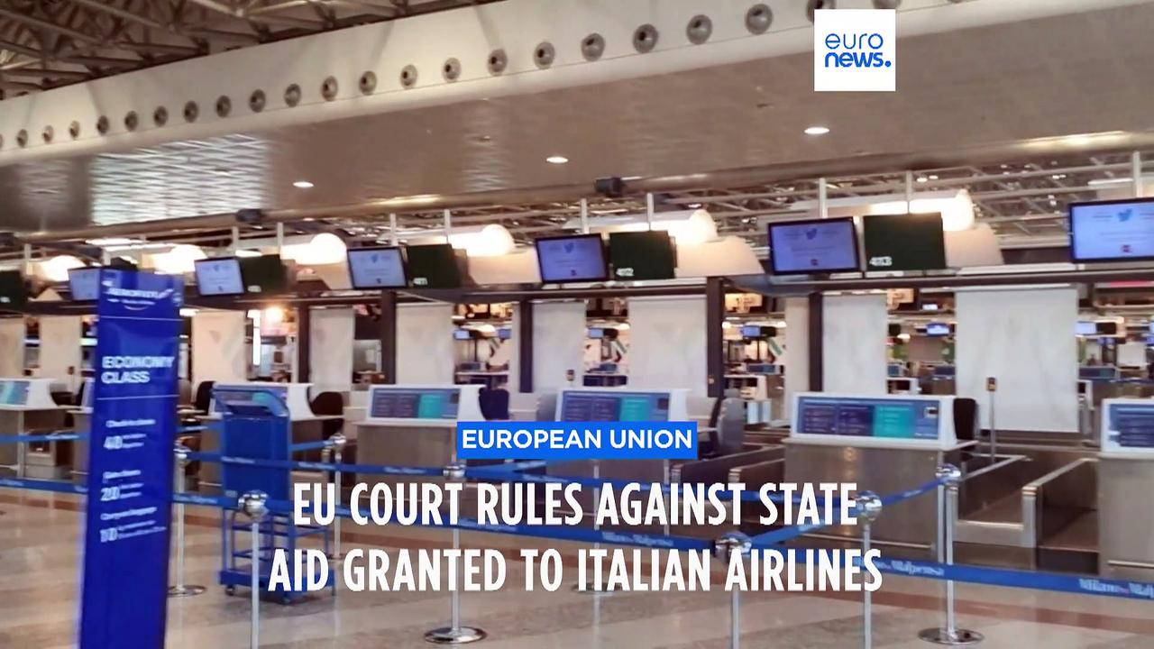 EU court cancels approval of COVID-19 state aid to 3 Italian airlines