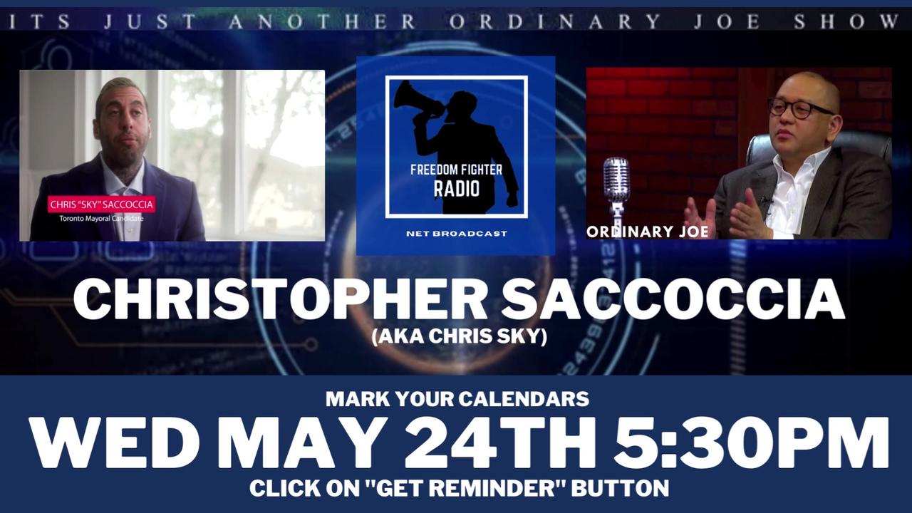 Christopher Saccoccia AKA CHRIS SKY on Freedom Fighter Radio