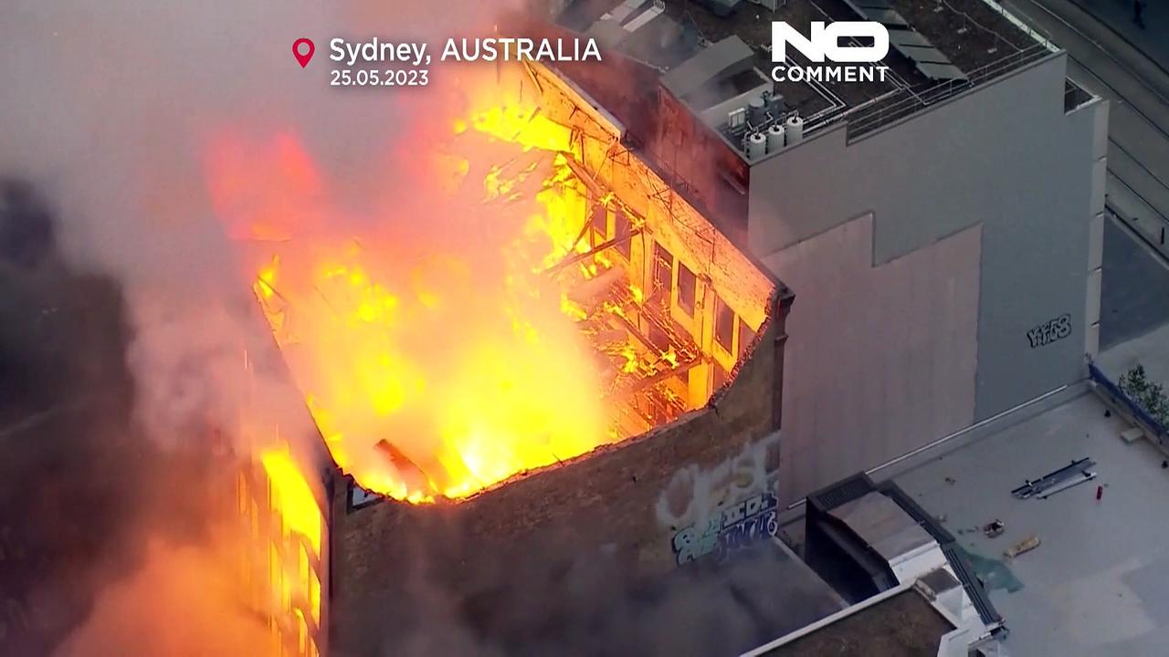WATCH: Massive fire destroys building in Sydney