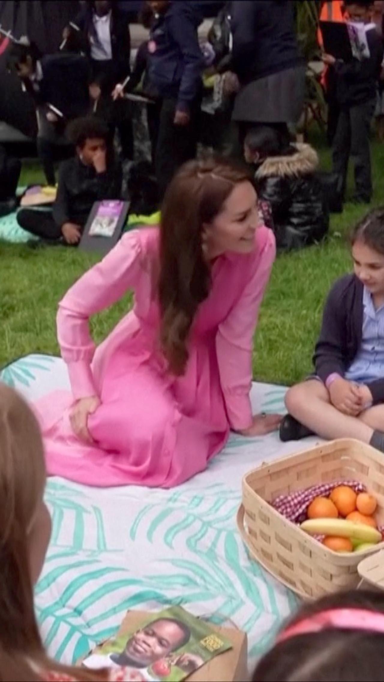 Royal Engagements Reveal Princess Kate Candid in Conversation With Children
