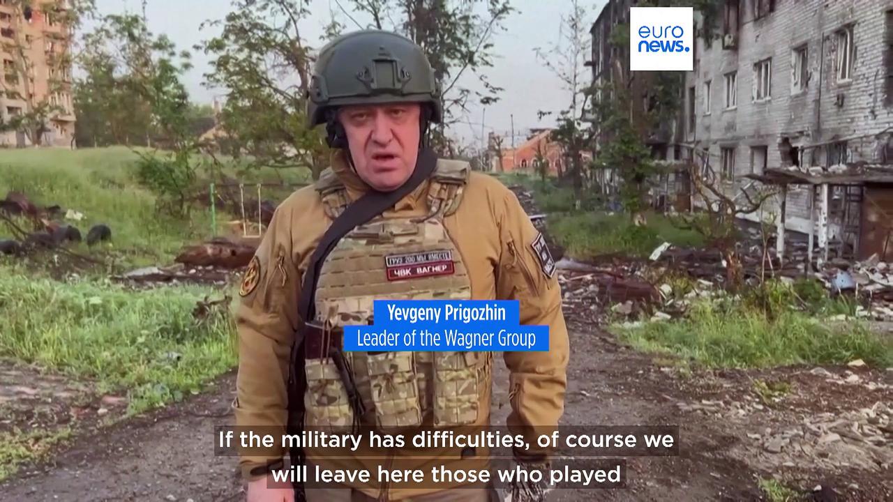 Wagner mercenary chief says his fighters are pulling out of Bakhmut