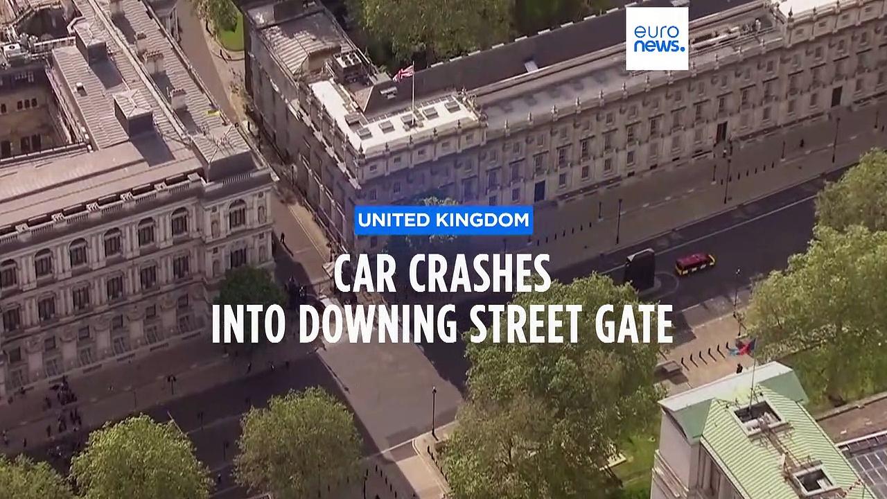 Man arrested after car collides with gates of UK's Downing Street