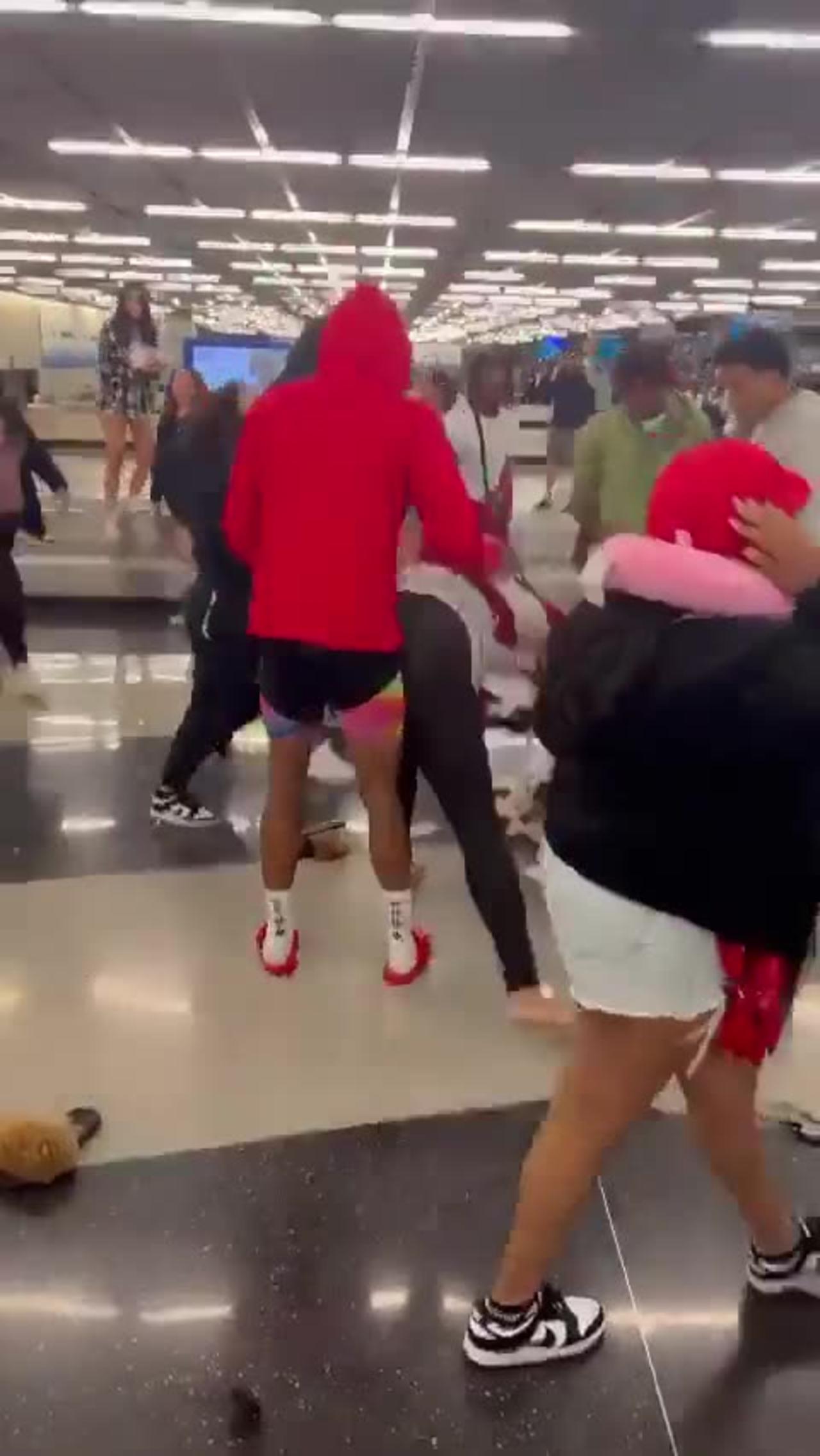 Video captures wild brawl at Chicago’s O’Hare airport, leading to 2 arrests