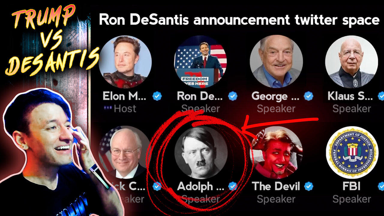 Trump Responds With Hitler Meme to Desantis & Elon Musk's Twitter Space 😂 —Johnny Massacre Show 635