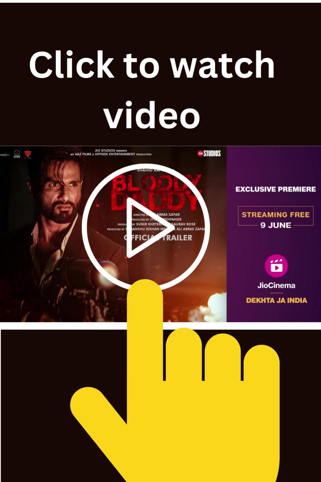 Bloody Daddy - Official Trailer I JioCinema | Shahid Kapoor I Ali Abbas ZafarI Streaming Free 9 June