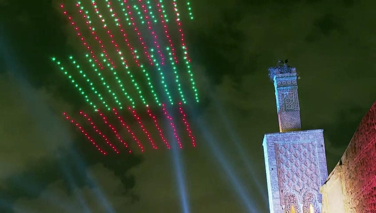 Rabat celebrates African heritage with drone show at the Chellah