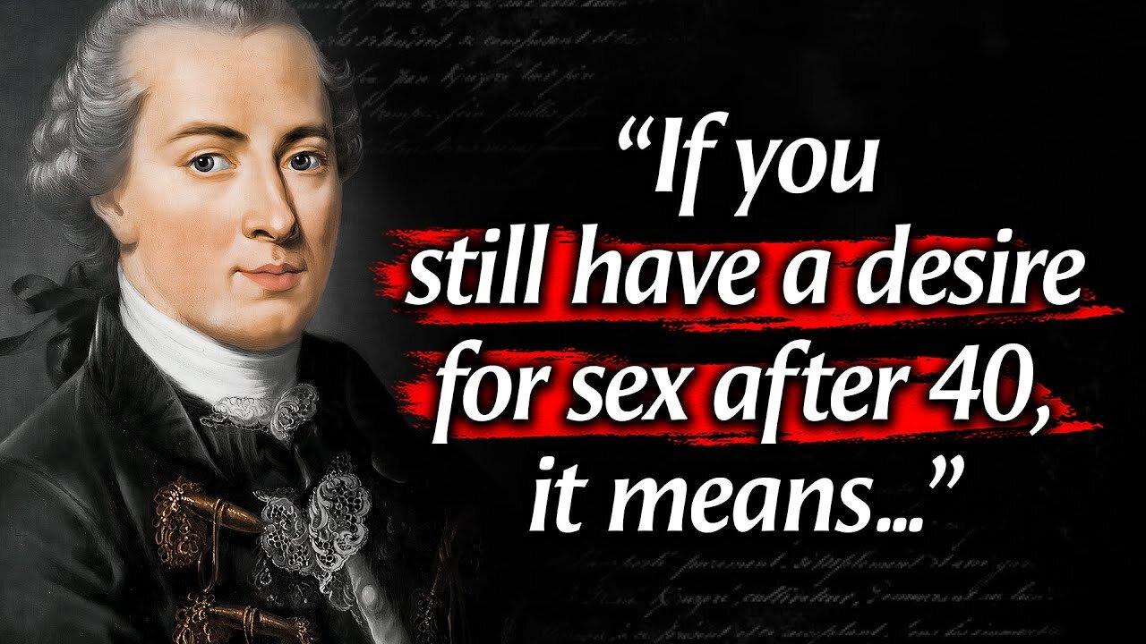 Immanuel Kant's Quotes which are better Known in Youth to Not to Regret in Old Age